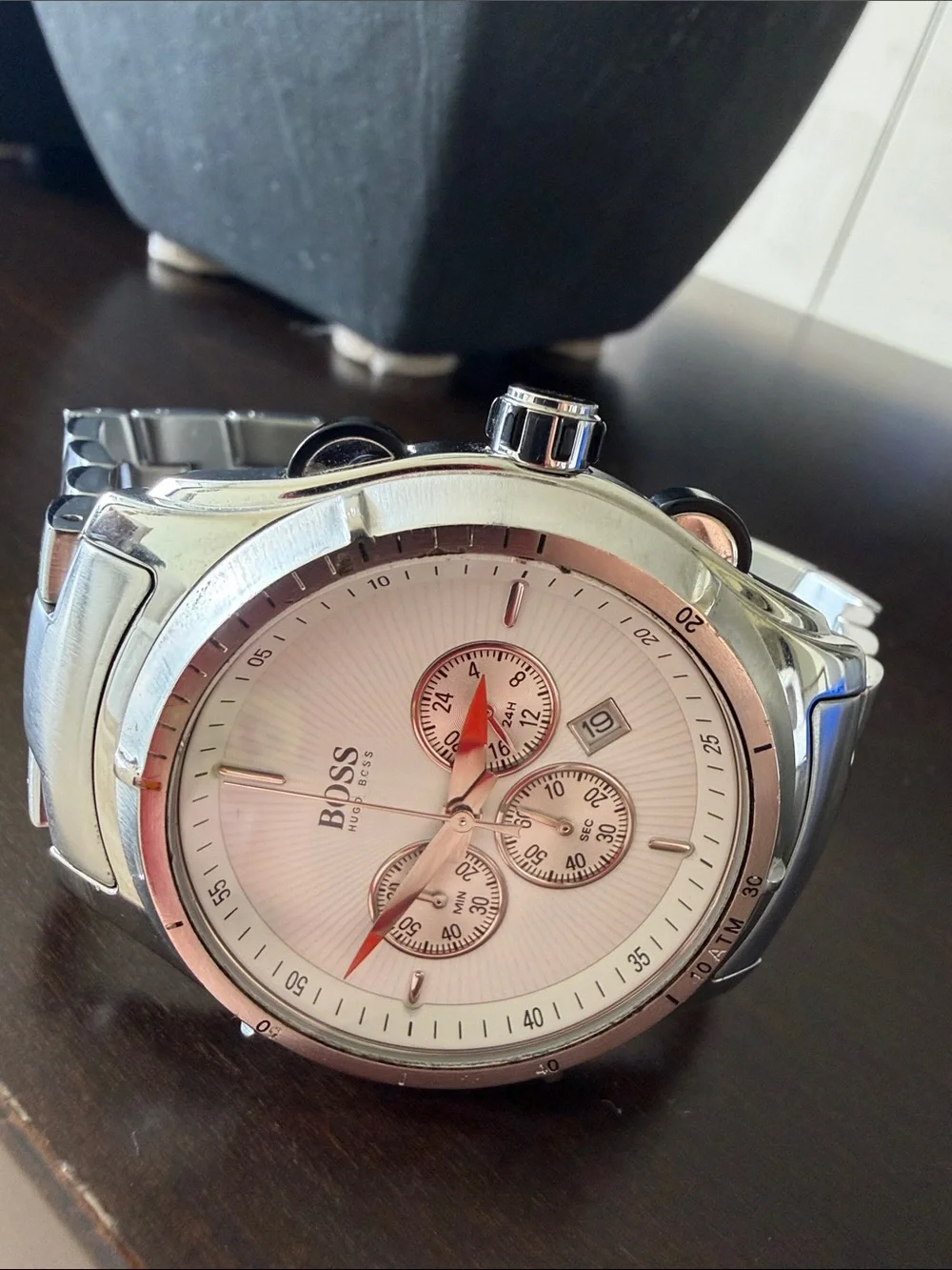 Hugo BOSS Men’s Watch All Stainless Steel Like New!